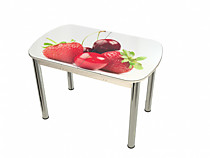 Диамант стол (клубника-вишня)